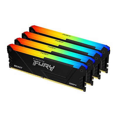 Kingston Technology FURY Beast RGB geheugenmodule 4 x 16 GB