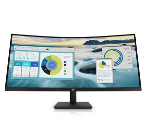 HP P34hc G4 86,4 cm (34") 3440 x 1440 Pixels Quad HD LED Zw