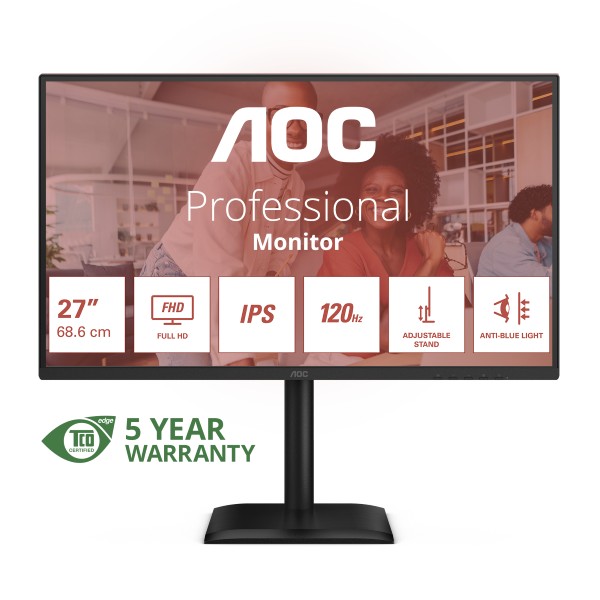 AOC 27E4U computer monitor 68,6 cm (27") 1920 x 1080 Pixels AOC 27E4U computer monitor 68,6 cm (27") 1920 x 1080 Pixels
