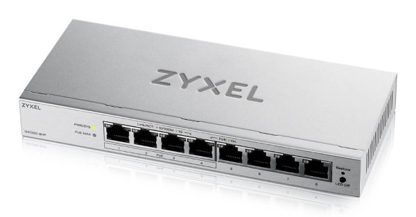 Zyxel GS1200-8HPV3 Managed L2 Gigabit Ethernet (10/100/1000) Pow