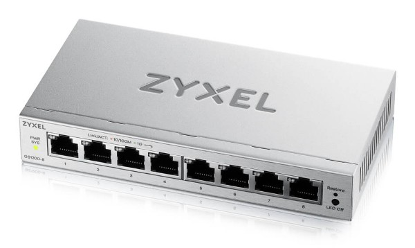 Zyxel GS1200-8V3 Managed L2 Gigabit Ethernet (10/100/1000) Deskt