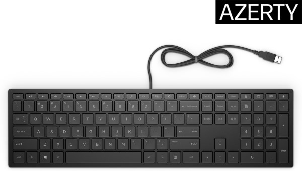 HP Pavilion Wired Keyboard 300 toetsenbord USB Zwart