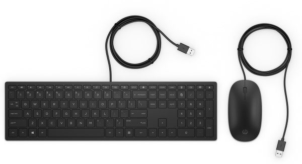 HP Pavilion Wired Keyboard and Mouse 400 toetsenbord Inclusief m