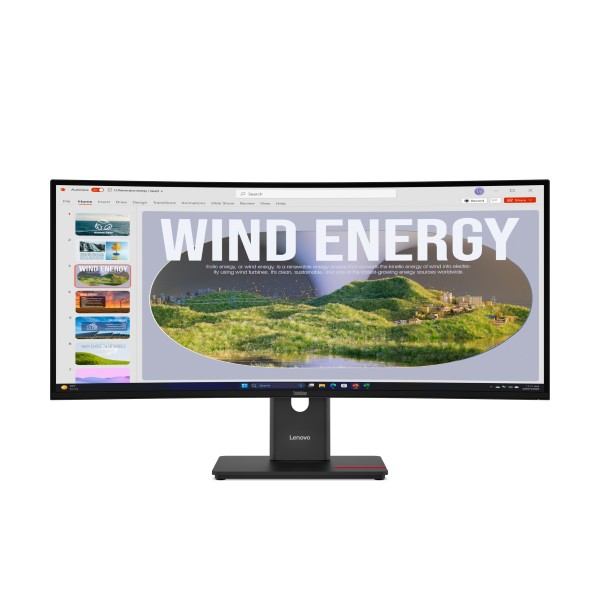 Lenovo ThinkVision T34WD-40 LED display 86,4 cm (34") 3440 Lenovo ThinkVision T34WD-40 LED display 86,4 cm (34") 3440