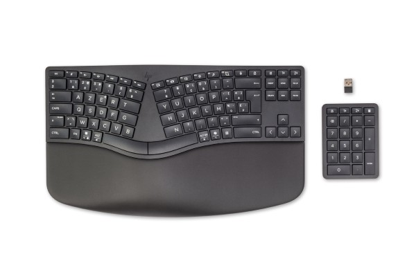 HP 960 Ergonomic Wireless Keyboard toetsenbord Thuis RF-draadloo