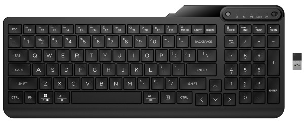 HP 475 Dual-Mode Wireless Keyboard toetsenbord RF-draadloos + Bl