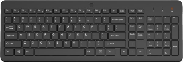 HP 225 Wireless Keyboard toetsenbord Universeel RF Draadloos Zwa