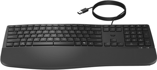 HP 485 Comfort Wired Keyboard toetsenbord Kantoor USB Zwart