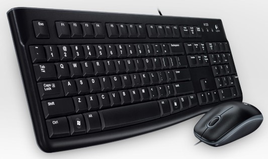 Logitech Desktop MK120 toetsenbord Inclusief muis USB AZERTY Fra