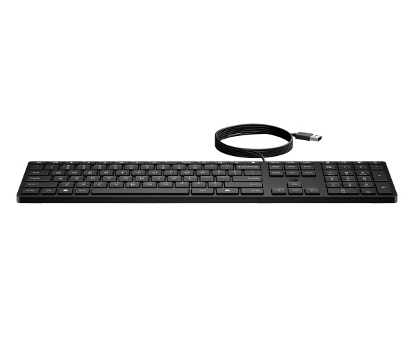 HP 320K Wired Keyboard toetsenbord Kantoor USB Zwart