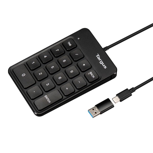 Targus AKP13GL numeriek toetsenbord Universeel USB Zwart