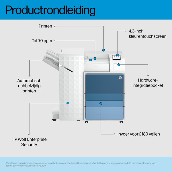 HP LaserJet Enterprise 8501x+ Printer Europe - Multilingual Loca