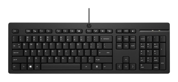 HP 125 Wired Keyboard (Bulk) toetsenbord Kantoor USB Zwart