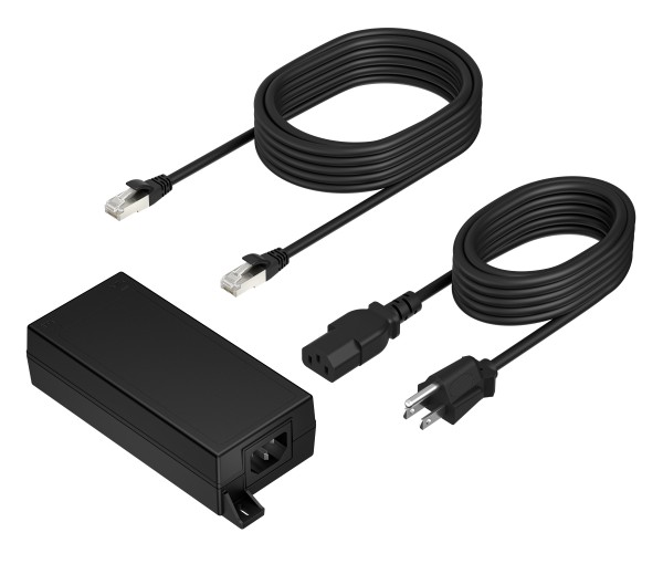 HP Poly PoE++ 65W 2.5G Adapter with 3.66m CAT6A Cable and Power HP Poly PoE++ 65W 2.5G Adapter with 3.66m CAT6A Cable and Power