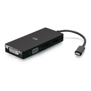 C2G C2G54454 video kabel adapter USB Type-C DVI + VGA + DisplayP