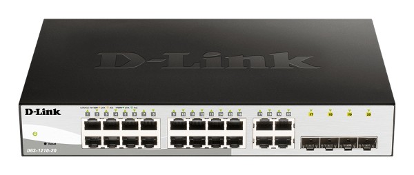 D-Link DGS-1210-20 Managed L2 Gigabit Ethernet (10/100/1000) 1U D-Link DGS-1210-20 Managed L2 Gigabit Ethernet (10/100/1000) 1U