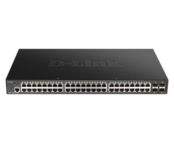 D-Link DGS-1250-52XMP Managed L3 Power over Ethernet (PoE) Zwart