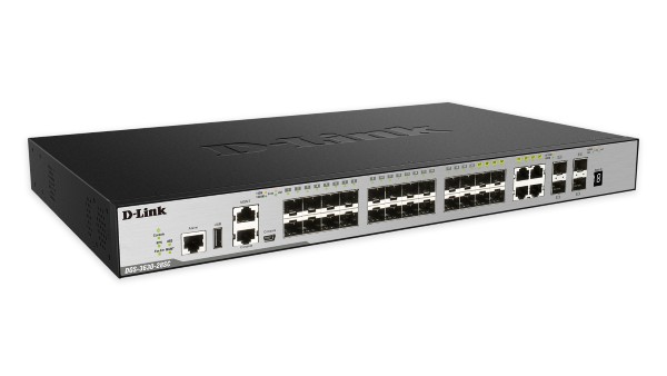D-Link DGS-3630-28SC netwerk-switch Managed L3 1U Zwart