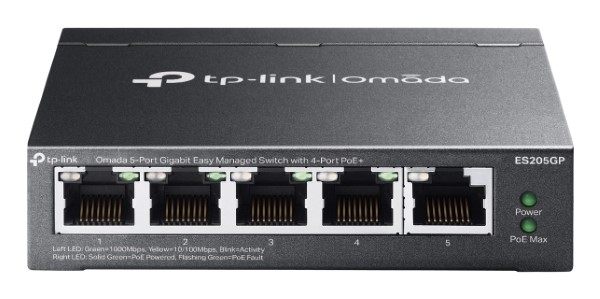 TP-Link Omada ES205G Managed Gigabit Ethernet (10/100/1000) Powe