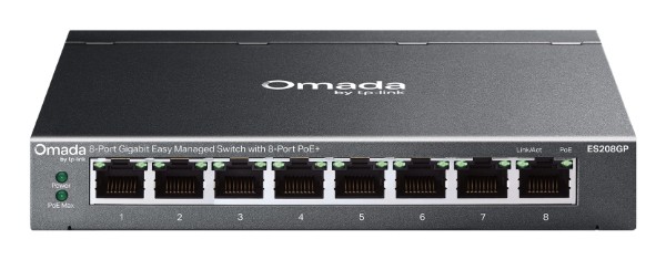 TP-Link Omada ES208GP netwerk-switch Managed L2 Gigabit Ethernet