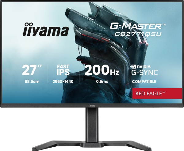 iiyama G-MASTER GB2771QSU-B1 computer monitor 68,6 cm (27") iiyama G-MASTER GB2771QSU-B1 computer monitor 68,6 cm (27")