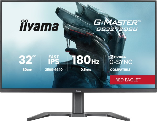 iiyama G-MASTER GB3272QSU-B1 computer monitor 80 cm (31.5") iiyama G-MASTER GB3272QSU-B1 computer monitor 80 cm (31.5")
