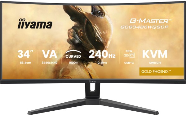 iiyama G-MASTER GCB3486WQSCP-B1 computer monitor 86,4 cm (34&quo iiyama G-MASTER GCB3486WQSCP-B1 computer monitor 86,4 cm (34&quo