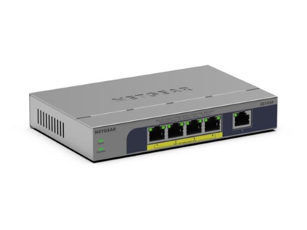 NETGEAR GS105P Unmanaged Gigabit Ethernet (10/100/1000) Power ov NETGEAR GS105P Unmanaged Gigabit Ethernet (10/100/1000) Power ov