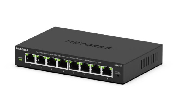 NETGEAR GS308E Managed L2/L3 Gigabit Ethernet (10/100/1000) Powe