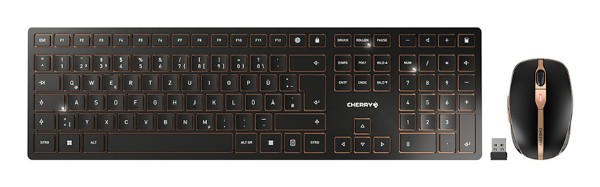 CHERRY DW 9100 SLIM toetsenbord Inclusief muis Universeel RF-dra