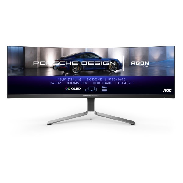 AOC Porsche PD49 LED display 124,5 cm (49") 5120 x 1440 Pix