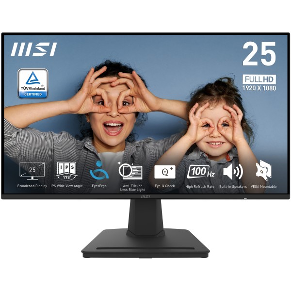 MSI PRO MP252 computer monitor 62,2 cm (24.5") 1920 x 1080