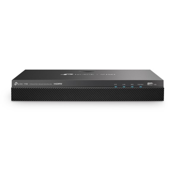 TP-Link VIGI NVR2008H-8MP Netwerk Video Recorder (NVR) Zwart