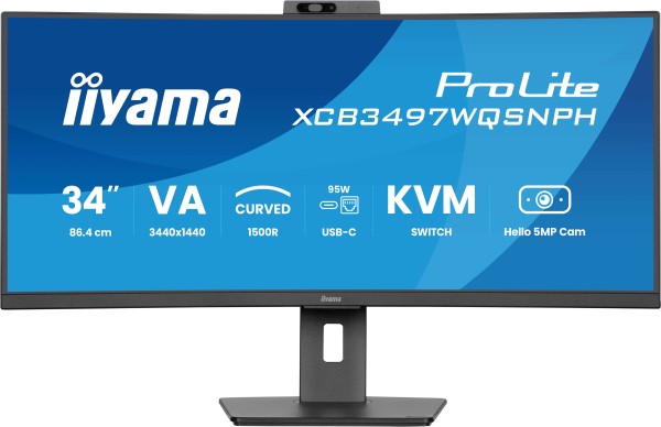 iiyama ProLite XCB3497WQSNPH-B1 computer monitor 86,4 cm (34&quo iiyama ProLite XCB3497WQSNPH-B1 computer monitor 86,4 cm (34&quo