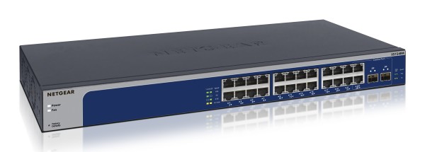 NETGEAR XS724EM Managed L2 10G Ethernet (100/1000/10000) 1U Blau