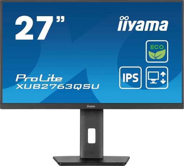 iiyama ProLite XUB2763QSU-B1 computer monitor 68,6 cm (27") iiyama ProLite XUB2763QSU-B1 computer monitor 68,6 cm (27")