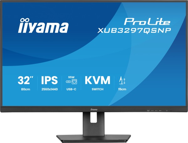 iiyama ProLite XUB3297QSNP-B1 computer monitor 81,3 cm (32" iiyama ProLite XUB3297QSNP-B1 computer monitor 81,3 cm (32"